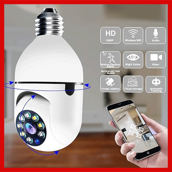 كاميرا أمن المنزل -Creative Bulb Shaped Surveillance Camera ™