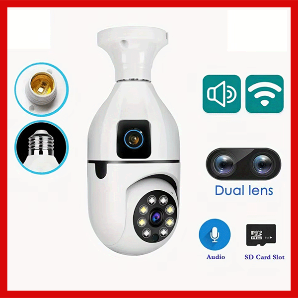 كاميرا أمن المنزل -Creative Bulb Shaped Surveillance Camera ™