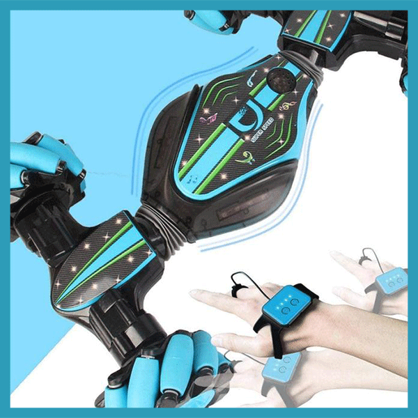 لعبة سيارة كريزي مع جهاز تحكم عند بعد وساعة يد - GoolRC™ RC Stunt Car