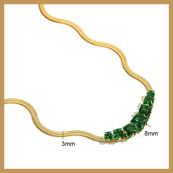 قلادة خضراء للنساء - Green Necklace for Women
